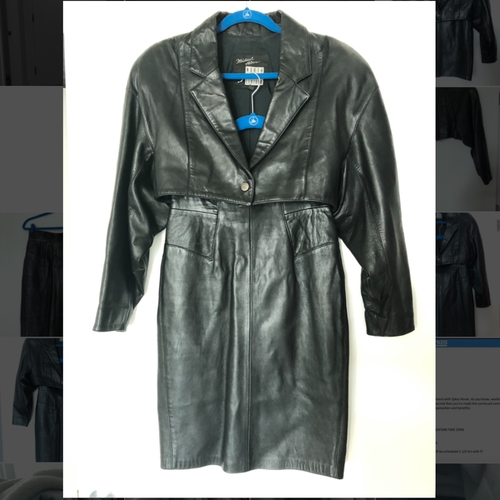 VINTAGE 1984 MICHAEL HOBAN NORTH BEACH LEATHER